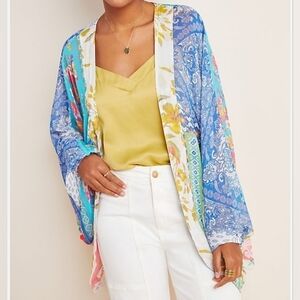 ANTHROPOLOGIE AKEMI & KIN Floral Cocoon Kimono, Cover up Size O/S